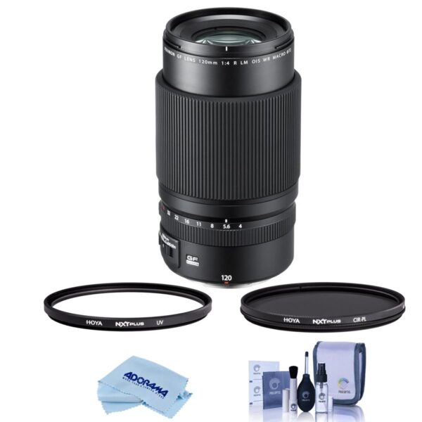Fujifilm GF 120mm f4 R LM OIS WR Macro Lens with Filter Kit
