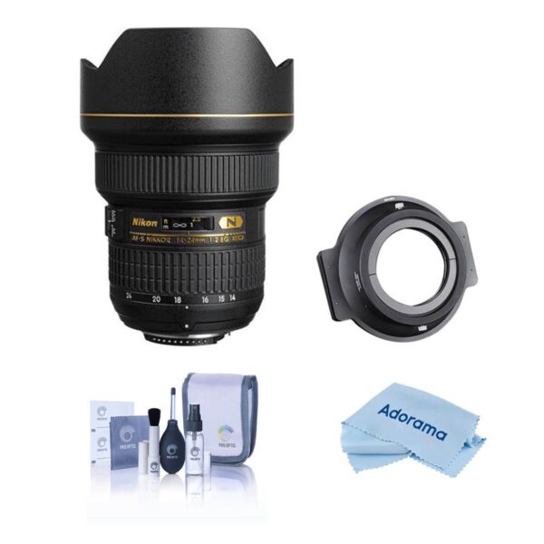 Nikon 14-24mm f2.8G ED-IF AFS NIKKOR Lens,US Warranty W150mm Filter Holder Kit