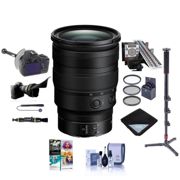 Nikon NIKKOR Z 24-70mm f2.8 S Lens - With Premium Accessory Bundle