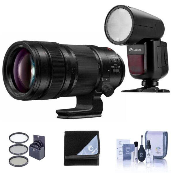 Panasonic 70-200mm f2.8 LUMIX S Pro OIS L-Mount Lens WFP Zoom Li-on X R2 Flash