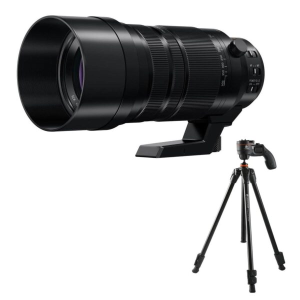 Panasonic Lumix G Leica DG Vario-Elmar 100-400mm F4-6.3 Power O.I.S. MFT Lens - With Tripod