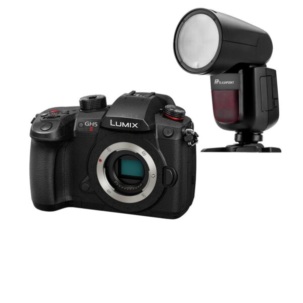 Panasonic Lumix GH5 II Mirrorless Camera Body with Flash Kit
