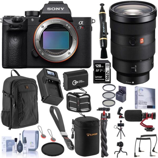 Sony Alpha a7R III Mirrorless Camera (V2) w24-70mm f2.8 GM Lens, Essential Kit
