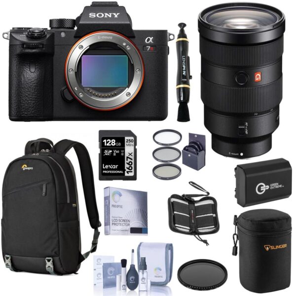 Sony Alpha a7R IV Mirrorless Camera (V2) w24-70mm f2.8 GM Lens, Accessory Kit